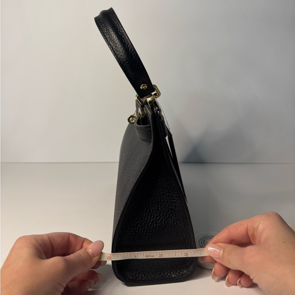 🇮🇹 “Florentina” Black Genuine Italian Leather Purse - Picture 6 of 7